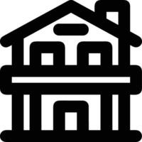 Home outline icon symbol vector image. Illustration of the house real estate graphic property design image