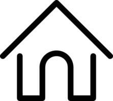 Home outline icon symbol vector image. Illustration of the house real estate graphic property design image