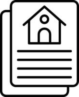 Home outline icon symbol vector image. Illustration of the house real estate graphic property design image