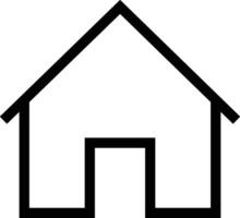 Home outline icon symbol vector image. Illustration of the house real estate graphic property design image