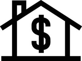 Home outline icon symbol vector image. Illustration of the house real estate graphic property design image