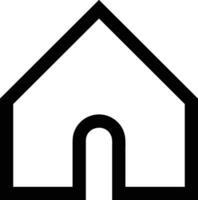 Home outline icon symbol vector image. Illustration of the house real estate graphic property design image