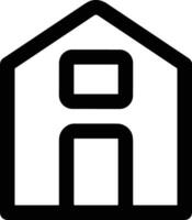 Home outline icon symbol vector image. Illustration of the house real estate graphic property design image