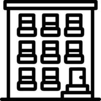 Home outline icon symbol vector image. Illustration of the house real estate graphic property design image