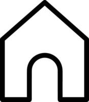 Home outline icon symbol vector image. Illustration of the house real estate graphic property design image