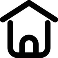 Home outline icon symbol vector image. Illustration of the house real estate graphic property design image