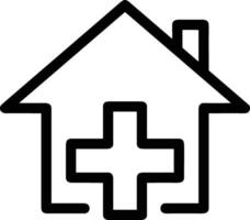 Home outline icon symbol vector image. Illustration of the house real estate graphic property design image