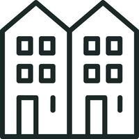 Home outline icon symbol vector image. Illustration of the house real estate graphic property design image