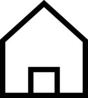 Home outline icon symbol vector image. Illustration of the house real estate graphic property design image