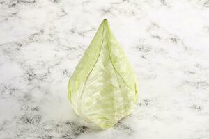 Cone sweetheart ripe green cabbage photo