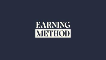 Earning Method V7 video