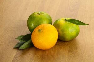 Fresh ripe sweet juicy mandarins photo