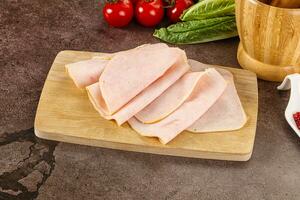 Turkey ham Campana few slices photo