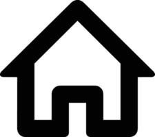 Home outline icon symbol vector image. Illustration of the house real estate graphic property design image