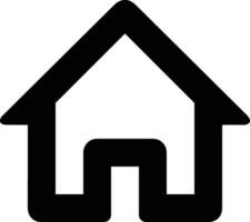 Home outline icon symbol vector image. Illustration of the house real estate graphic property design image