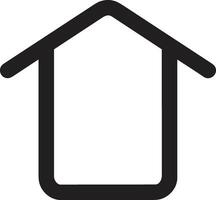 Home outline icon symbol vector image. Illustration of the house real estate graphic property design image