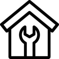 Home outline icon symbol vector image. Illustration of the house real estate graphic property design image