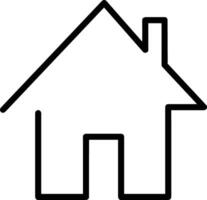 Home outline icon symbol vector image. Illustration of the house real estate graphic property design image