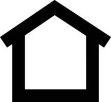 Home outline icon symbol vector image. Illustration of the house real estate graphic property design image