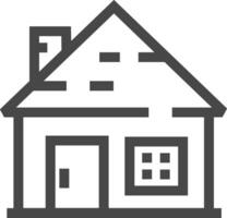 Home outline icon symbol vector image. Illustration of the house real estate graphic property design image