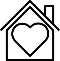 Home outline icon symbol vector image. Illustration of the house real estate graphic property design image