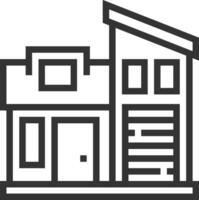 Home outline icon symbol vector image. Illustration of the house real estate graphic property design image