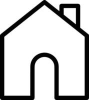 Home outline icon symbol vector image. Illustration of the house real estate graphic property design image