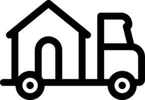 Home outline icon symbol vector image. Illustration of the house real estate graphic property design image