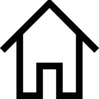 Home outline icon symbol vector image. Illustration of the house real estate graphic property design image