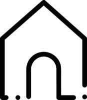 Home outline icon symbol vector image. Illustration of the house real estate graphic property design image