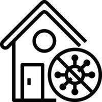 Home outline icon symbol vector image. Illustration of the house real estate graphic property design image