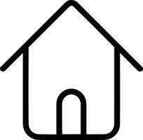 Home outline icon symbol vector image. Illustration of the house real estate graphic property design image