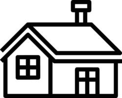 Home outline icon symbol vector image. Illustration of the house real estate graphic property design image