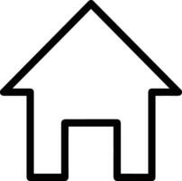 Home outline icon symbol vector image. Illustration of the house real estate graphic property design image