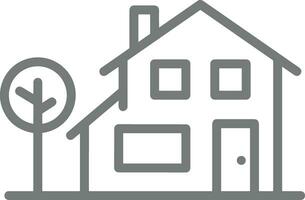 Home outline icon symbol vector image. Illustration of the house real estate graphic property design image