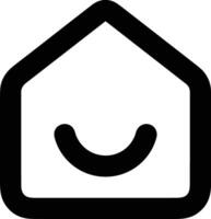 Home outline icon symbol vector image. Illustration of the house real estate graphic property design image