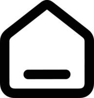 Home outline icon symbol vector image. Illustration of the house real estate graphic property design image