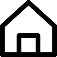 Home outline icon symbol vector image. Illustration of the house real estate graphic property design image