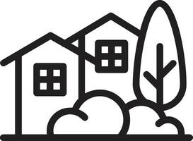 Home outline icon symbol vector image. Illustration of the house real estate graphic property design image