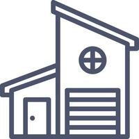 Home outline icon symbol vector image. Illustration of the house real estate graphic property design image