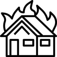 Home outline icon symbol vector image. Illustration of the house real estate graphic property design image