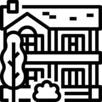Home outline icon symbol vector image. Illustration of the house real estate graphic property design image