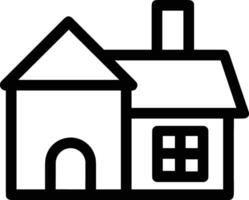 Home outline icon symbol vector image. Illustration of the house real estate graphic property design image