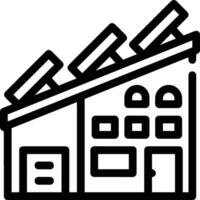 Home outline icon symbol vector image. Illustration of the house real estate graphic property design image