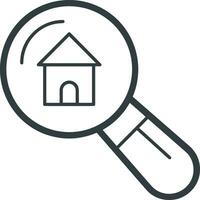 Home outline icon symbol vector image. Illustration of the house real estate graphic property design image