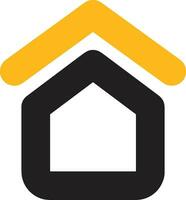 Home outline icon symbol vector image. Illustration of the house real estate graphic property design image