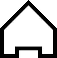 Home outline icon symbol vector image. Illustration of the house real estate graphic property design image