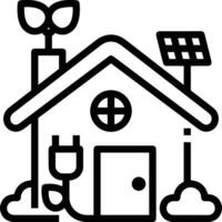 Home outline icon symbol vector image. Illustration of the house real estate graphic property design image