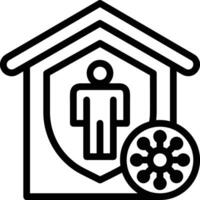 Home outline icon symbol vector image. Illustration of the house real estate graphic property design image