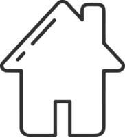 Home outline icon symbol vector image. Illustration of the house real estate graphic property design image